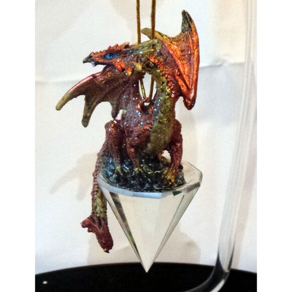 Diamond Dragon 2019 Gothic Holiday Christmas Ornament - Picture 3 of 11